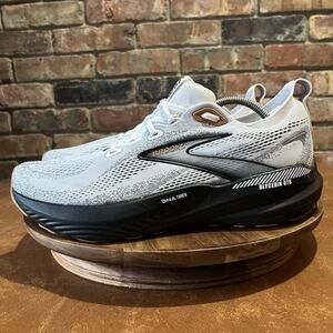 Brooks Glycerin GTS 22 Supportive Men's 12 White Black Running Shoes Sneakers